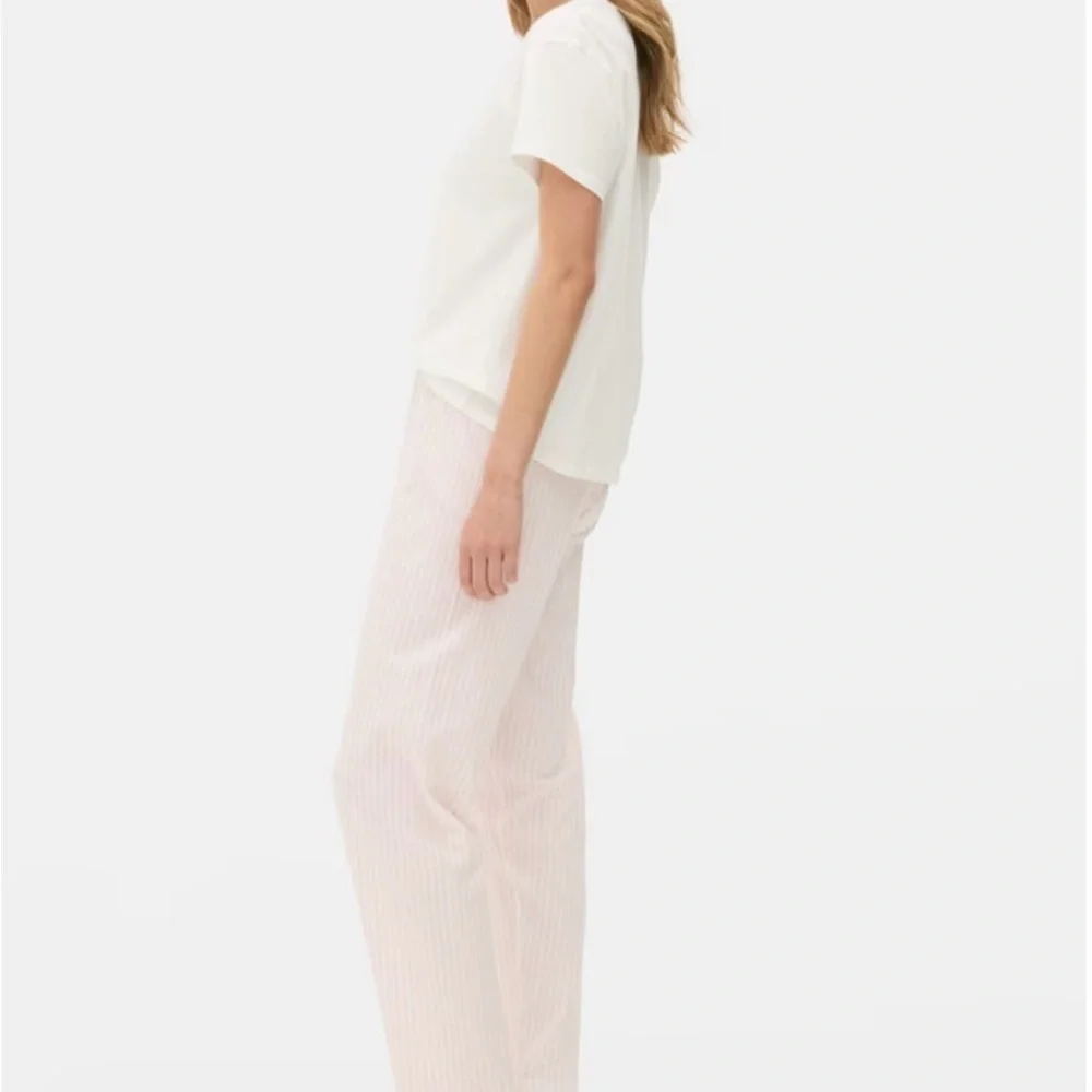 Pink & White Striped Pajama/Lounge Set NWT